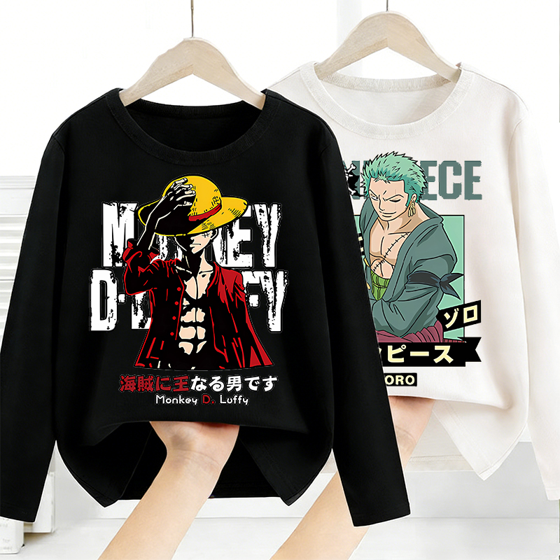 Anime One Piece Merchandise - Цельная футболка с длинными рукавами и