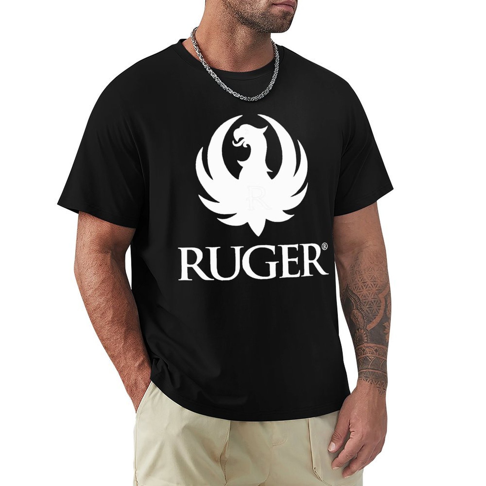 Anime Merchandise Shirt - Футболка с логотипом R.uger, аниме-футболки для